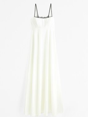 Abercrombie Women’s White Lace-Trim Slip Dress XS